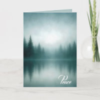 Mitgefühl Nebel Kiefernbaum Wasser Reflexion