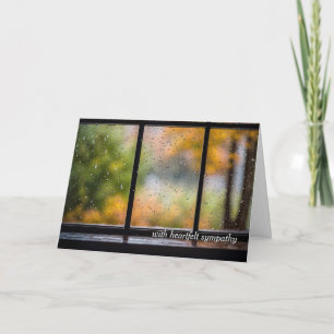 Mitgefühl Regnerischer Herbstfenster  Karte