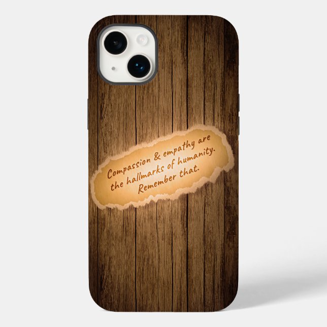 Mitgefühl und Empathie sind die Markenzeichen der  Case-Mate iPhone Hülle (Rückseite)
