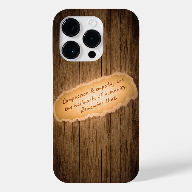 Mitgefühl und Empathie sind die Markenzeichen der  Case-Mate iPhone Hülle (Rückseite)