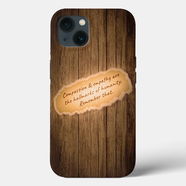 Mitgefühl und Empathie sind die Markenzeichen der  Case-Mate iPhone Hülle (Rückseite)