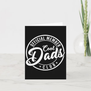 Mitglied Cool Dads Club 2-seitig Lustiger Vatertag Karte