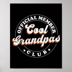 Mitglied Cool Grandpas Club Für neuen Großvater Poster