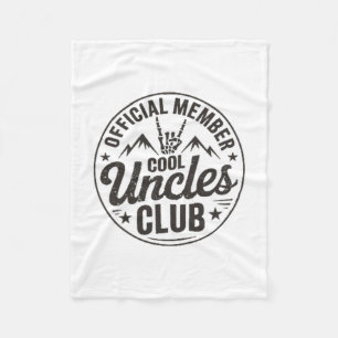 Mitglied Cool Onkel Club Lustiger Onkel Vatertag Fleecedecke
