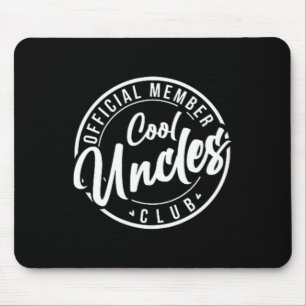 Mitglied Cool Uncles Club Vintage Vatertag Mousepad