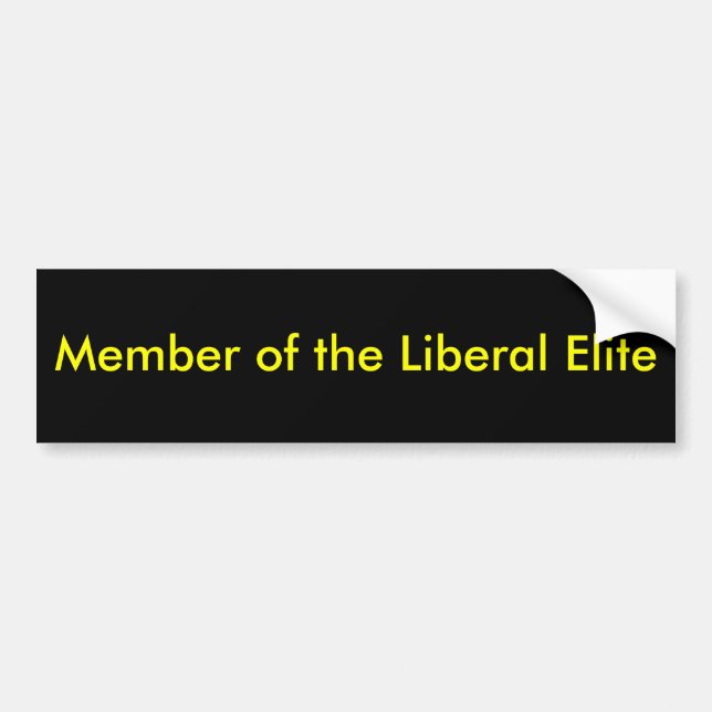 Mitglied der liberalen Auslese Autoaufkleber (Vorne)