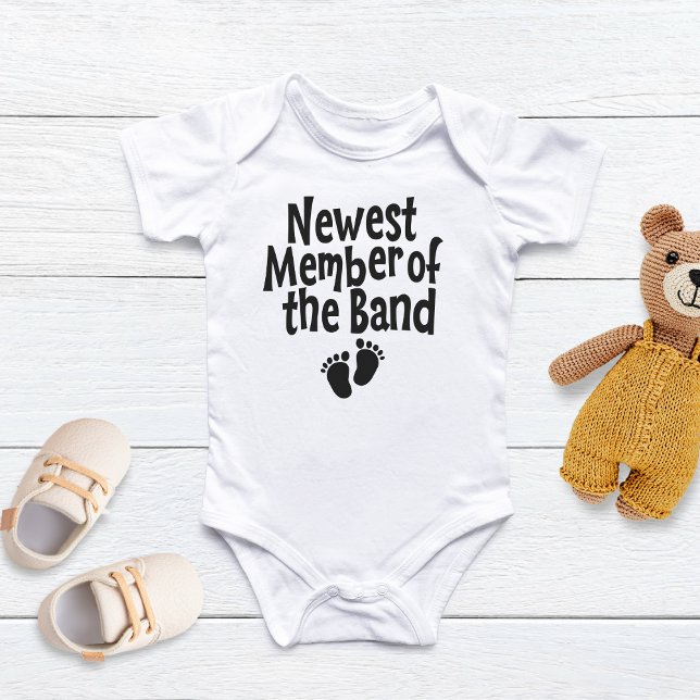 Mitglied der neuesten Band, Baby Showgeschenk, Mus Baby Strampler (Von Creator hochgeladen)