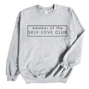 Mitglied der Selbst-Liebe, Selbstgeschenk Liebe, L Sweatshirt