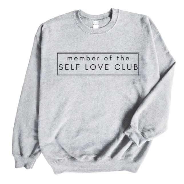 Mitglied der Selbst-Liebe, Selbstgeschenk Liebe, L Sweatshirt (Von Creator hochgeladen)