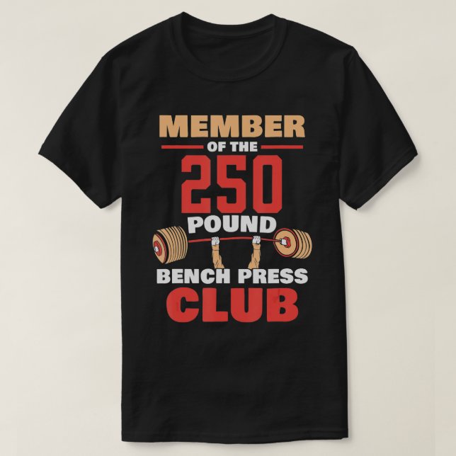 Mitglied des 250 Pfund schweren Presseclubs G T-Shirt (Design vorne)