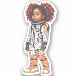 Mitglied des Astronautenteams - Orange Aufkleber