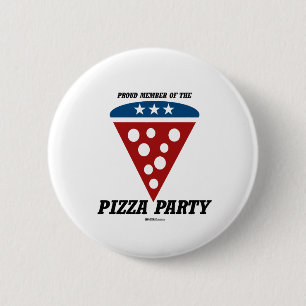 Mitglied des Pizza-Party Button