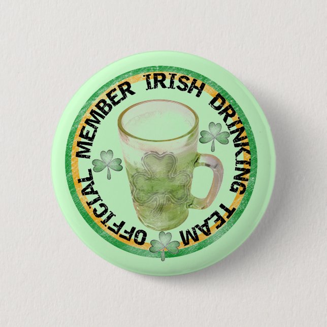 Mitglied Irish Drink Team Tshirts and Gifts Button (Vorderseite)