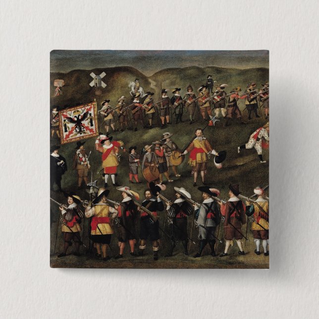 Mitglieder der Bruderschaft von St. Barbara Button (Vorderseite)
