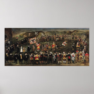 Mitglieder der Bruderschaft von St. Barbara Poster