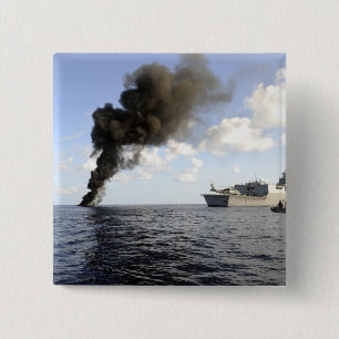 Mitglieder der US-Küstenwache Button