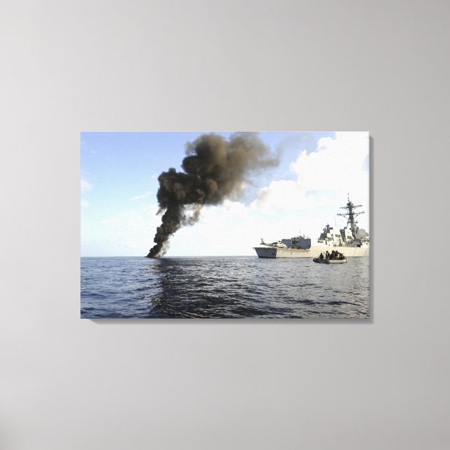 Mitglieder der US-Küstenwache Leinwanddruck (Vorderseite)