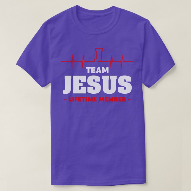 Mitglieder des Teams Jesus T-Shirt (Design vorne)