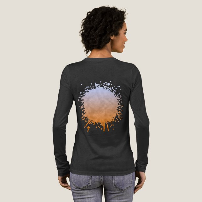 Mitglieder im Himmel Tri-Blend Shirt (Voller Rückseite)