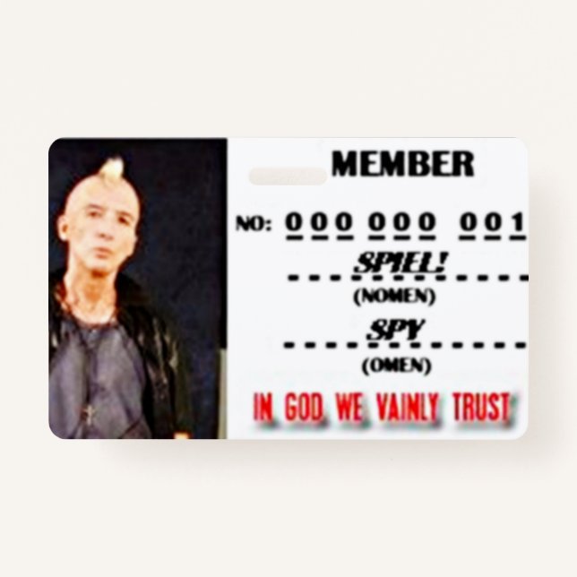 MITGLIEDERUNG AUSWEIS (Vorderseite)