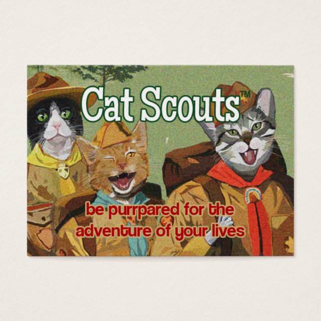 Mitgliedskarte für Cat Scouts (TM) (Vorderseite)