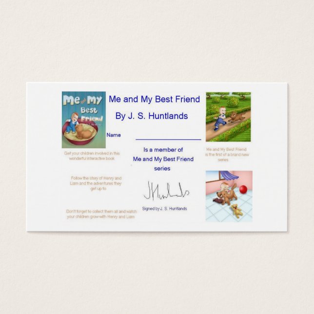 Mitgliedskarte für mich und meinen besten Freund (Vorderseite)