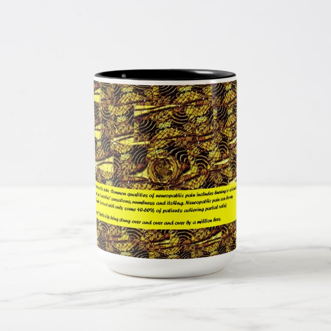 Mitgliedstaat-Bewusstsein - Million Beez Zweifarbige Tasse (Mittel)