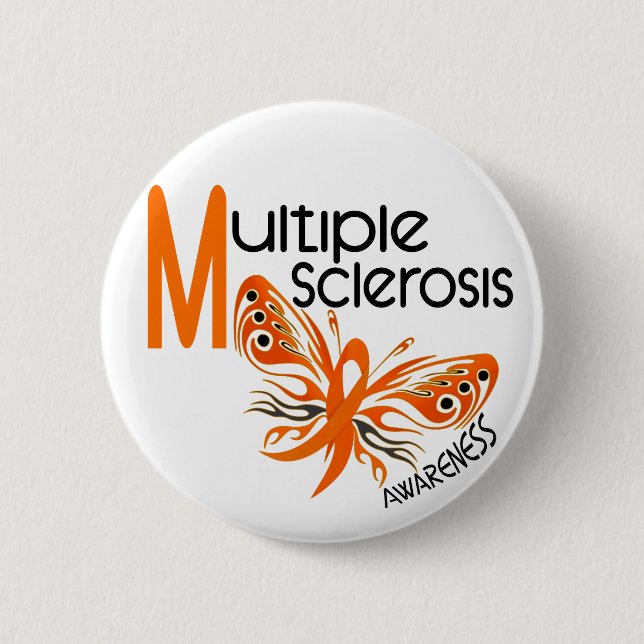 Mitgliedstaat-multiple Sklerose SCHMETTERLING 3,1 Button (Vorderseite)