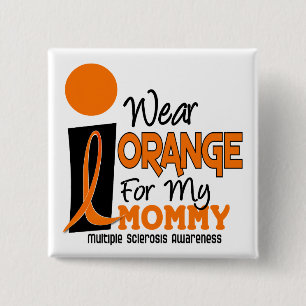 Mitgliedstaat-multiple Sklerose trage ich Orange Button