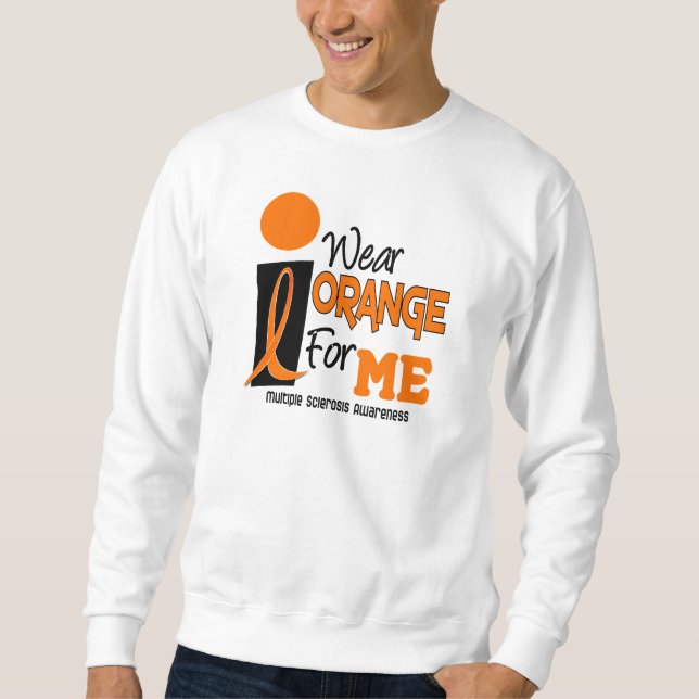 Mitgliedstaat-multiple Sklerose trage ich Orange Sweatshirt (Vorderseite)