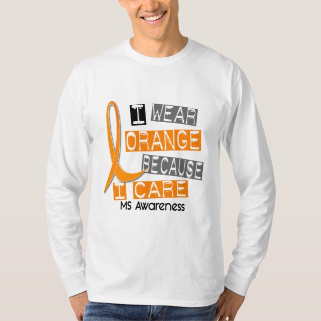 Mitgliedstaat-multiple Sklerose trage ich Orange, T-Shirt (Vorderseite)