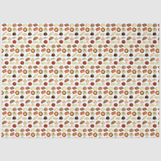 Mithai Indian Süßigkeiten Süßwarengetränke Indien Seidenpapier (Vorderseite)