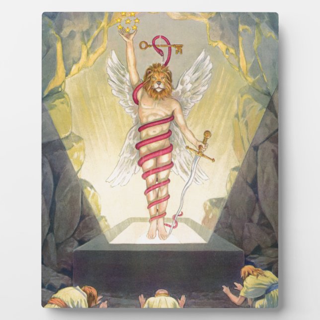 Mithra in Form von Leontocephalic Kronos Fotoplatte (Vorderseite)