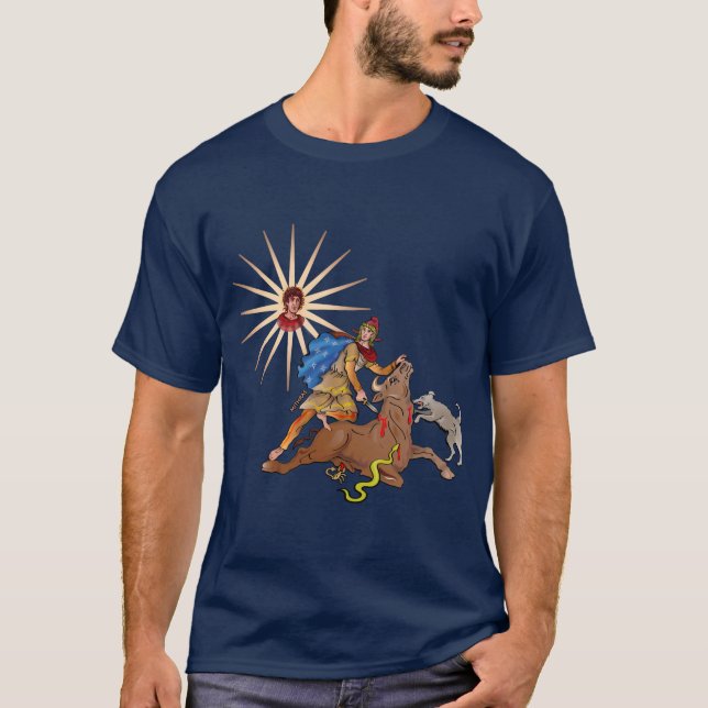 Mithras opfert den Stier T-Shirt (Vorderseite)
