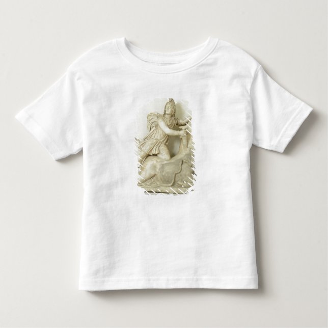 Mithras sakrificing the Bull, Marmorrelief, Roman Kleinkind T-shirt (Vorderseite)