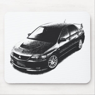 MITLancer Evo IX gestreift Mousepad