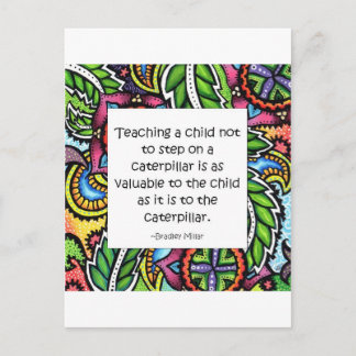 Mitleid wird unterrichtet postkarte