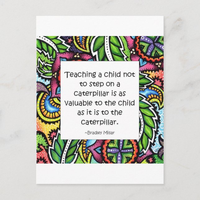 Mitleid wird unterrichtet postkarte (Vorderseite)