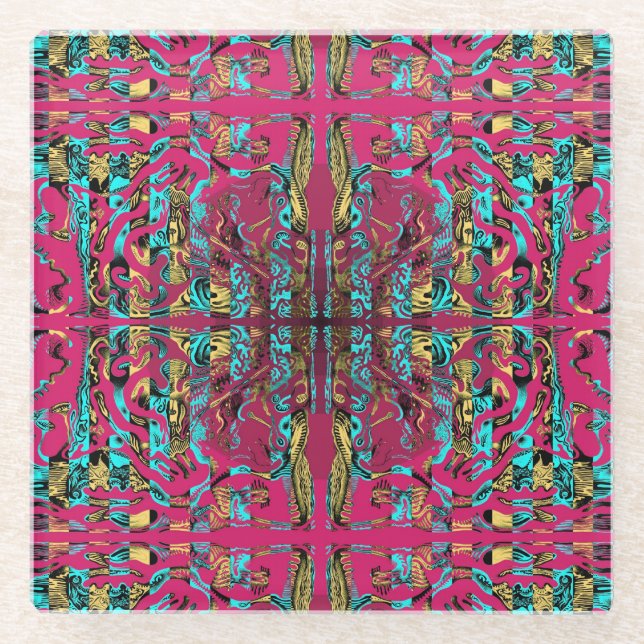 Mitochondri-Pop Glasuntersetzer (Vorderseite)