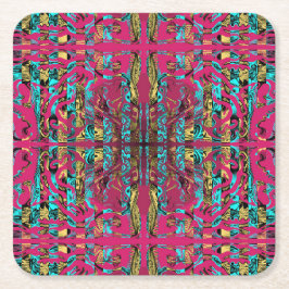 Mitochondri-Pop Rechteckiger Pappuntersetzer