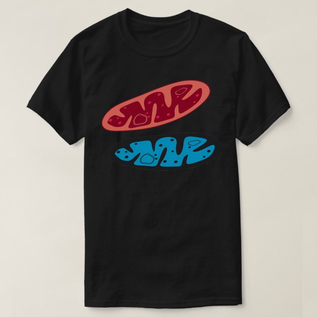 Mitochondrie digitale Illustration T-Shirt (Design vorne)