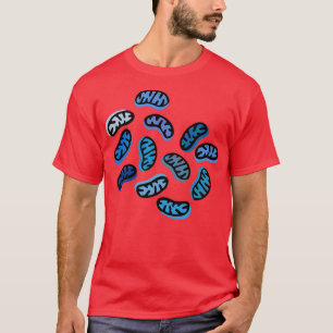 Mitochondrien in Blau T-Shirt