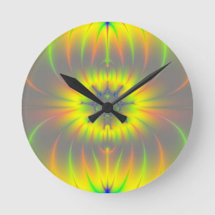 Mitosis Fractal Runde Wanduhr