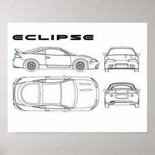 Mitsubishi-Eklipseplakat Poster