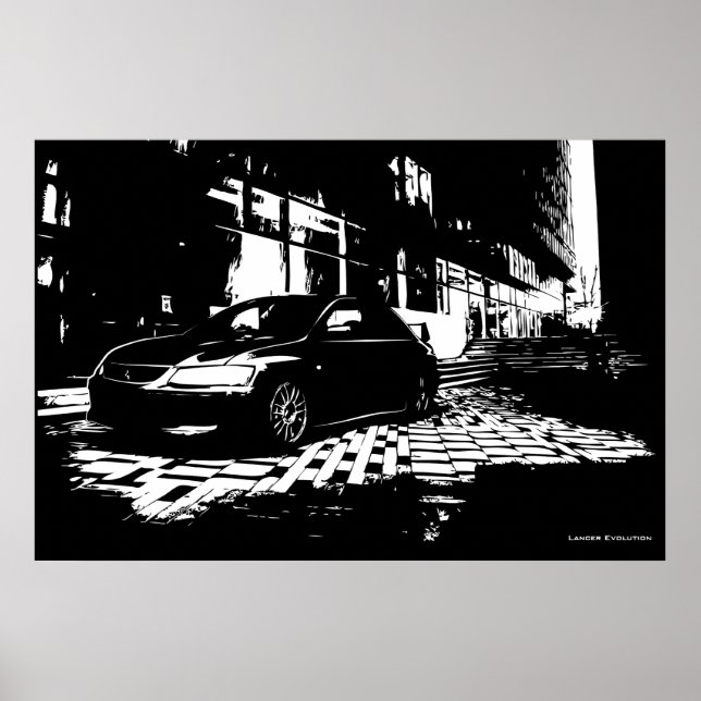 Mitsubishi EVO 9 Poster (Vorne)