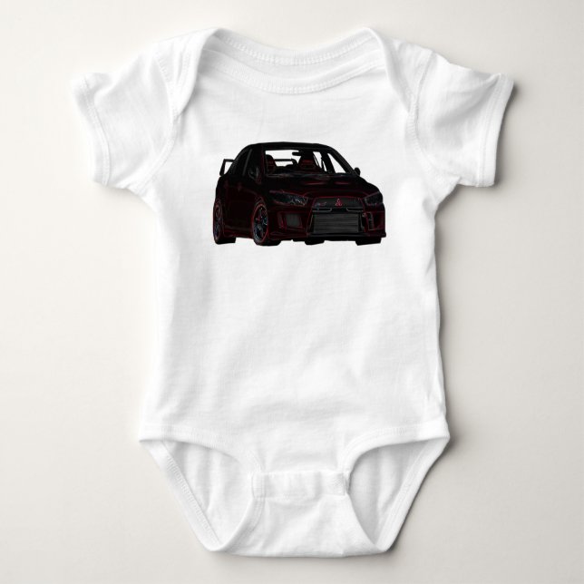 Mitsubishi Evo Baby Strampler (Vorderseite)