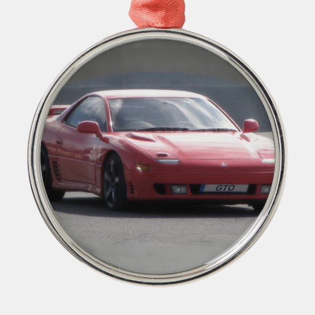 Mitsubishi GTO 3L Doppelturbo Silbernes Ornament (Vorne)