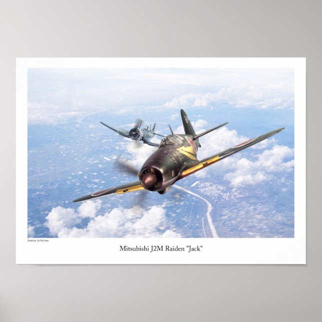 Mitsubishi J2M Raiden "Jack" Poster (Vorne)