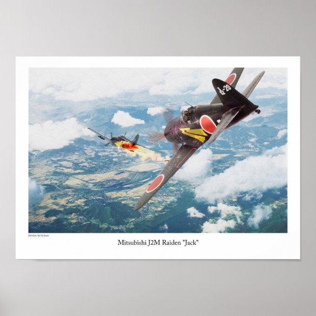 Mitsubishi J2M Raiden "Jack" Poster (Vorne)