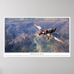 Mitsubishi Ki-15 AviationArt Poster